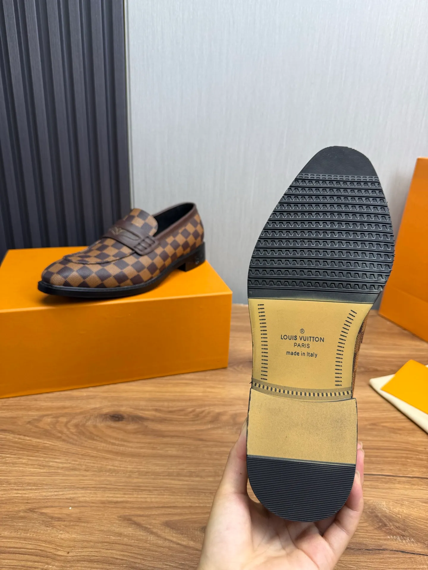 Factory 720💰 LV. Men's business casual leather shoes, all made of imported original brand leather, just to create a more comfortable wearing experience, original non-slip and wear-resistant outsole ✔️16-45 (38.45 non-refundable)